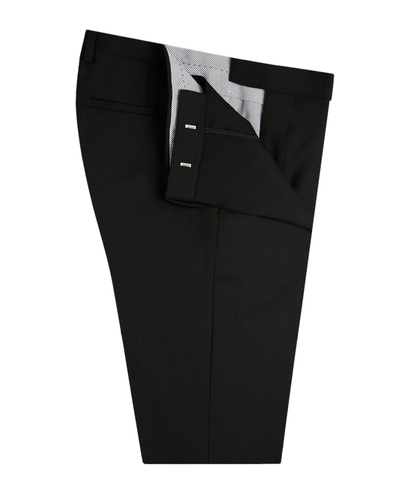 Aldwych: Zwarte Slim Fit Broek - De Perfecte Keuze voor Elke Gelegenheid.